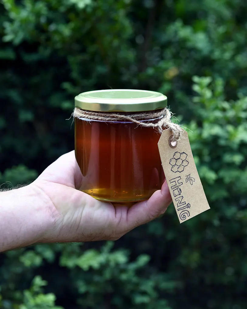 Brunner Honig 500 g im Mehrwegglas — Draufsicht